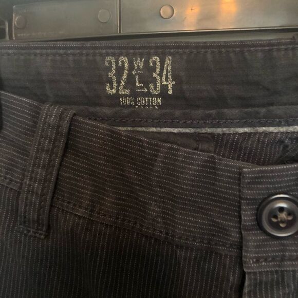 Gap blue thin striped Original Khakis - Picture 3 of 5